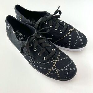 Keds x Taylor Swift Women's Laser Lights Fashion Sneaker Black size 7.5